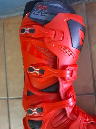 Botas Motocross Rojas Talla 43
