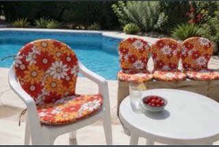 Conjunto 4 Cojines Silla Flores