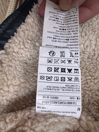 Chaqueta Invierno Benetton Negra Forrada