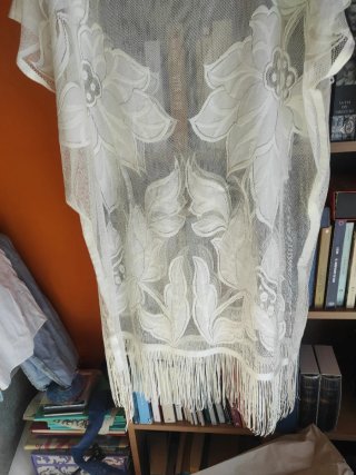 Copricostume donna pizzo bianco