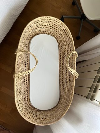 Moisés mimbre y madera El Corte Inglés