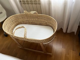 Moisés mimbre y madera El Corte Inglés