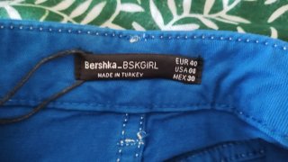 Falda vaquera Bershka azul