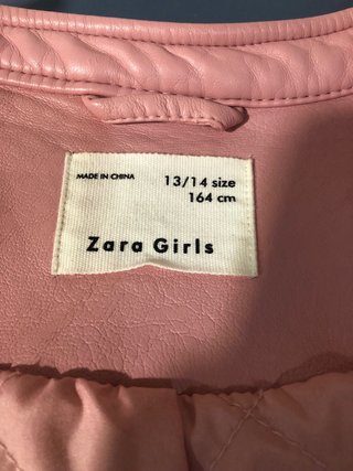 Cazadora polipiel mujer rosa