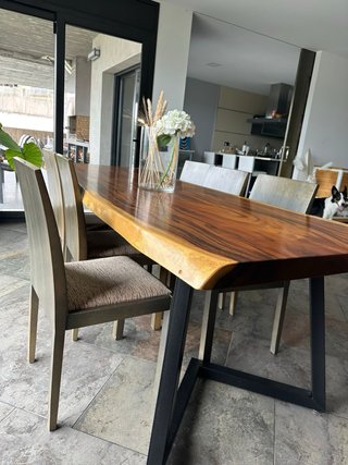 Mesa madera rústica de diseño,