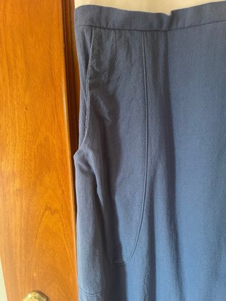 Vestido blanco y azul