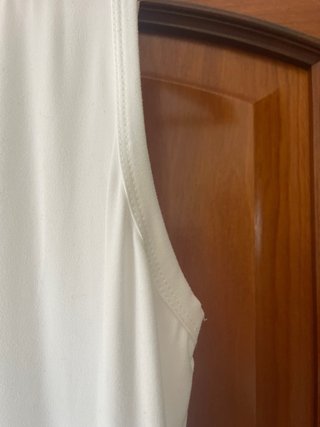 Vestido blanco y azul