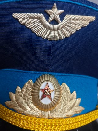 Gorra Militar Soviética VVS Aviación Oficial 1991