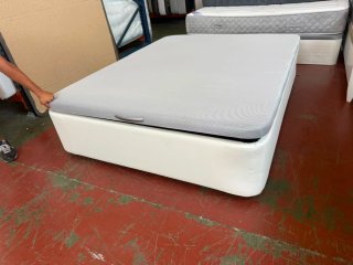 Canapé Retapizado Polipiel Blanca 150x190