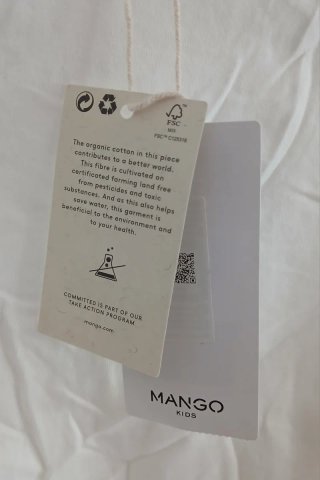 Nuevo Mango Kids Camiseta Talla 11-12