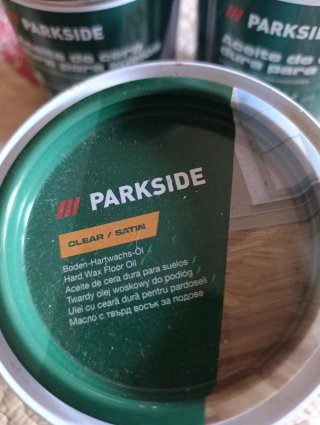4 botes de Aceite de cera dura para suelos Parksid