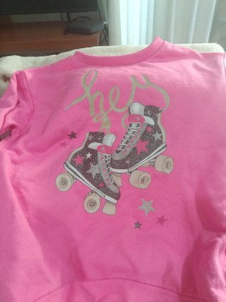 Sudadera rosa niña talla 8
