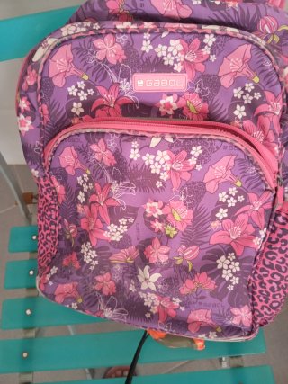 Mochila escolar niña Gabol Adaptable a carrito.