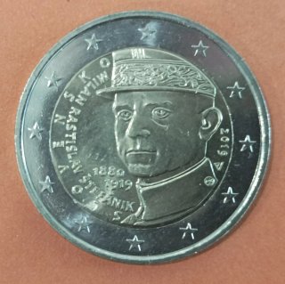 Moneda 2 euros Eslovaquia 2019 M.R. Štefánik. S/C