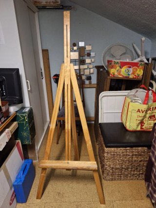 Caballete de Pintura de Madera