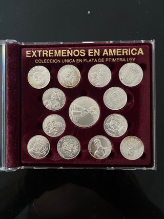 Colección Monedas Plata Extremadura América
