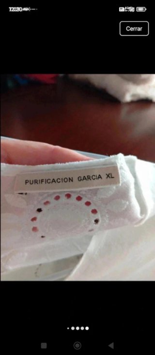 Blusa Verano Purificación García Blanca