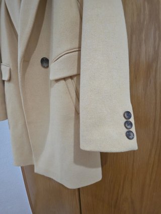Abrigo Stradivarius Amarillo Talla M