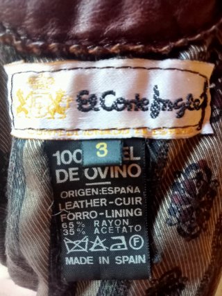 Cazadora cuero hombre diseño retro