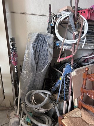 Lote material obra: andamios, escaleras
