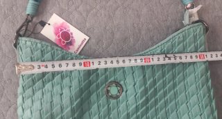 Bolso Caminatta verde y multicolor nuevo