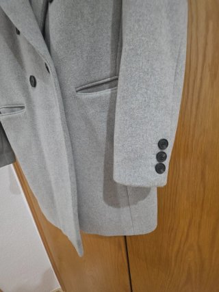 Abrigo Stradivarius Gris Talla L