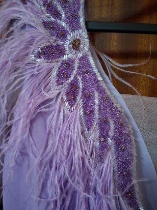 Vestido de fiesta morado