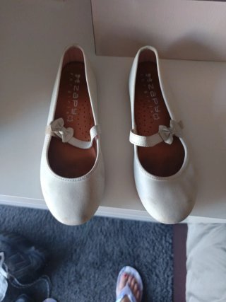 Zapy Zapatos Niña Fiesta Blancos