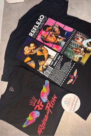 Camiseta Reina Flow Negra todas las tallas