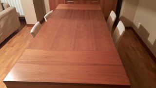 Mesa comedor extensible madera