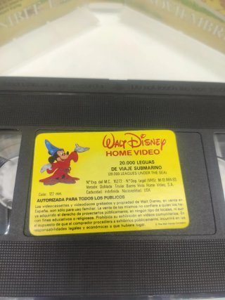 VHS Disney 20.000 Leguas de Viaje Submarino