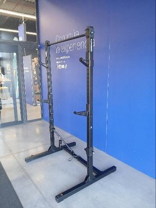 Rack Musculación 500 Plegable/Retráctil Sentadillas + Bench