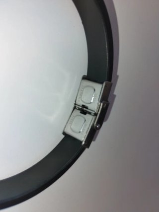 Pulsera Acero Inoxidable Negra y Plateada