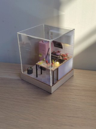 Casa muñeca miniatura cocina casita chef maqueta