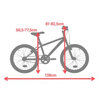 BICICLETA NIÑOS 20 PULGADAS 6-9 AÑOS  ROCKRIDER ST 100