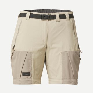 Pantalón desmontable de montaña y trekking Mujer Forclaz