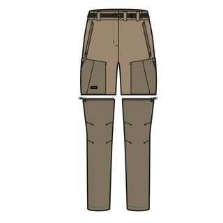 Pantalón desmontable de montaña y trekking Mujer Forclaz
