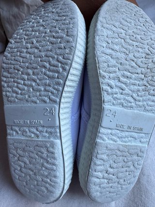 Zapatillas algodón verano talla 24