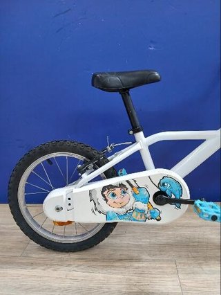 Bicicleta niños 16 pulgadas  Btwin 100 Inut blanca 4,5 -6