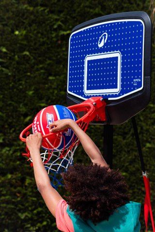 Canasta de baloncesto infantil con soporte para mates