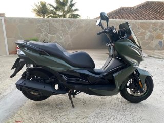 Kawasaki J125 Maxi Scooter Verde y Negro