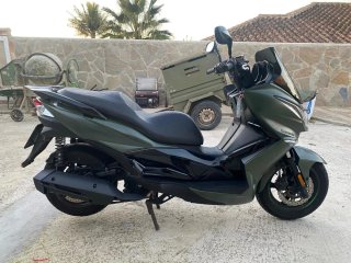 Kawasaki J125 Maxi Scooter Verde y Negro