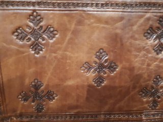Bolso de cuero artesanal sin estrenar