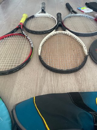 Lote de 5 raquetas de tenis