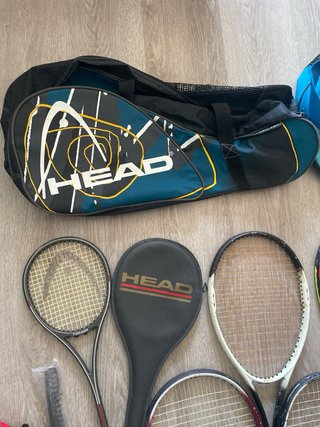 Lote de 5 raquetas de tenis