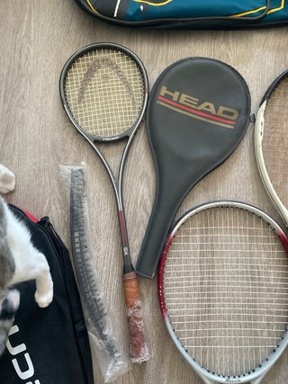 Lote de 5 raquetas de tenis