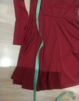 Vestido burdeos Shein talla L