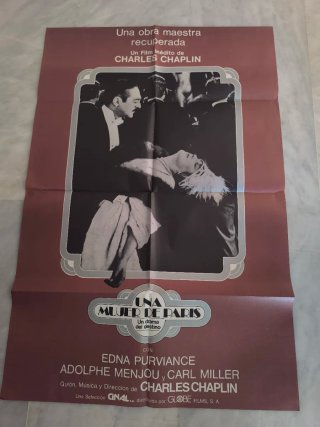SOLO 30€ Cartel Una Mujer de París de Chaplin