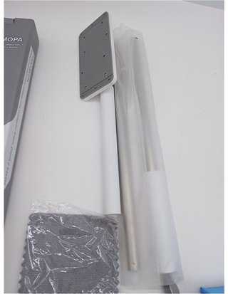 Clim Profesional Mini Mop Multifunzione con Clip - Senza Ricambio - Manico in Acciaio Inox - per Pulizia Pareti - Piastrelle