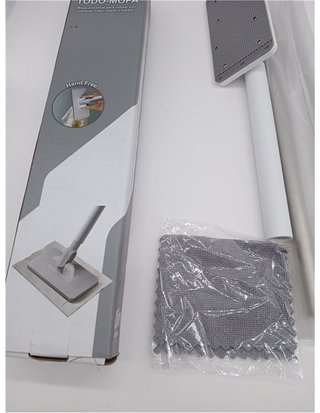 Clim Profesional Mini Mop Multifunzione con Clip - Senza Ricambio - Manico in Acciaio Inox - per Pulizia Pareti - Piastrelle
